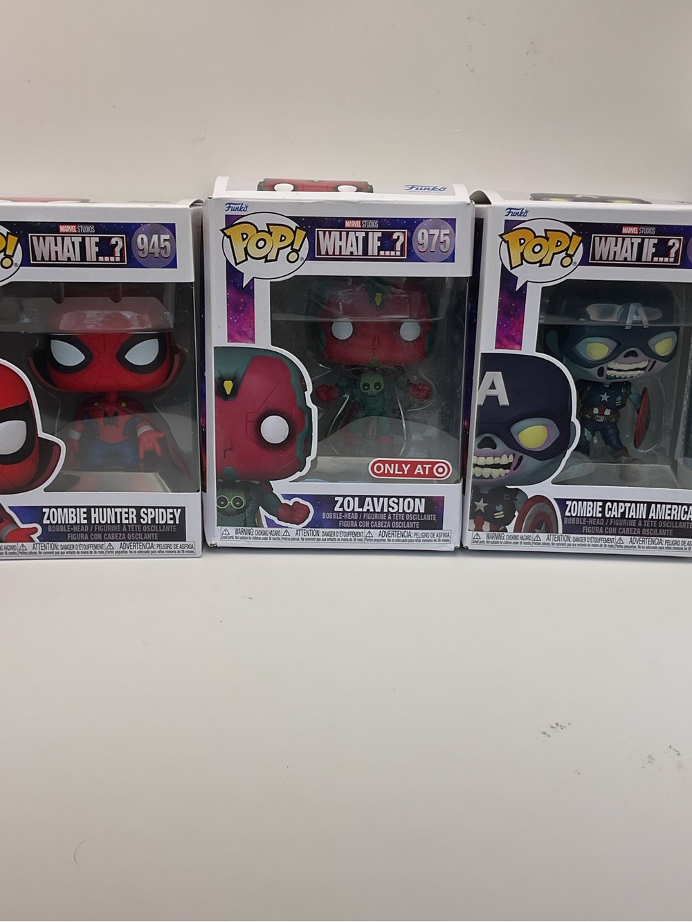 Funko Pop (3x bundle) (941, 945‎ & 975) What Zombie Hunter, Captain & Zolavision